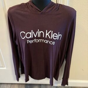Calvin Klein Performance Maroon Hoodie